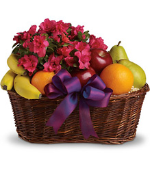 Fruits and Blooms Basket from Olney's Flowers of Rome in Rome, NY